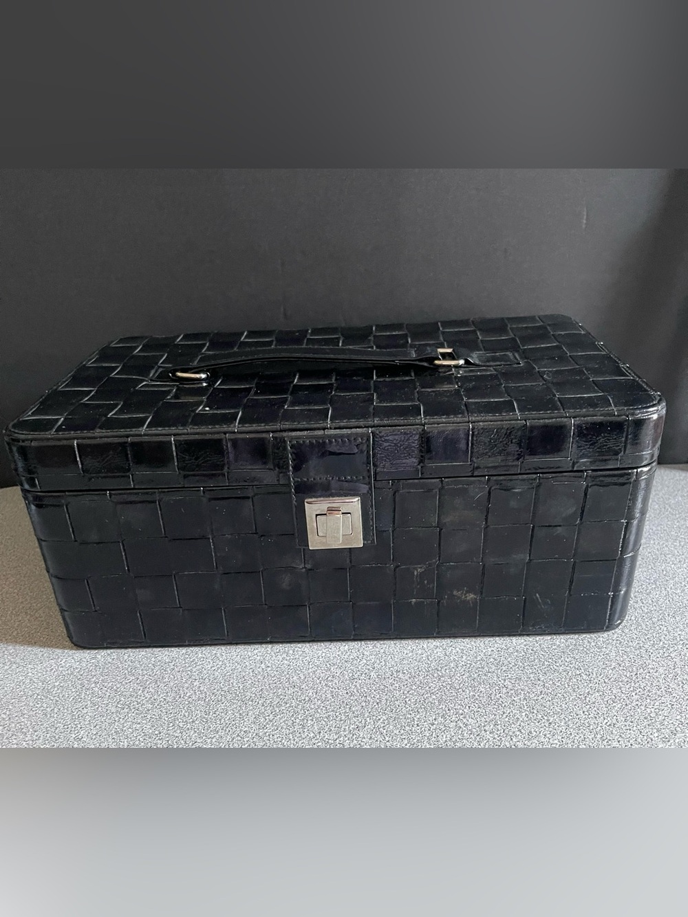 Lancome Black Cosmetic Train Case